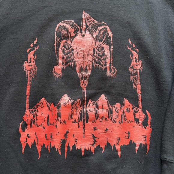 Illusion Of Fate Hoodie Sweatshirt XL Black Black Metal Death Metalcore Goth - Picture 4 of 9